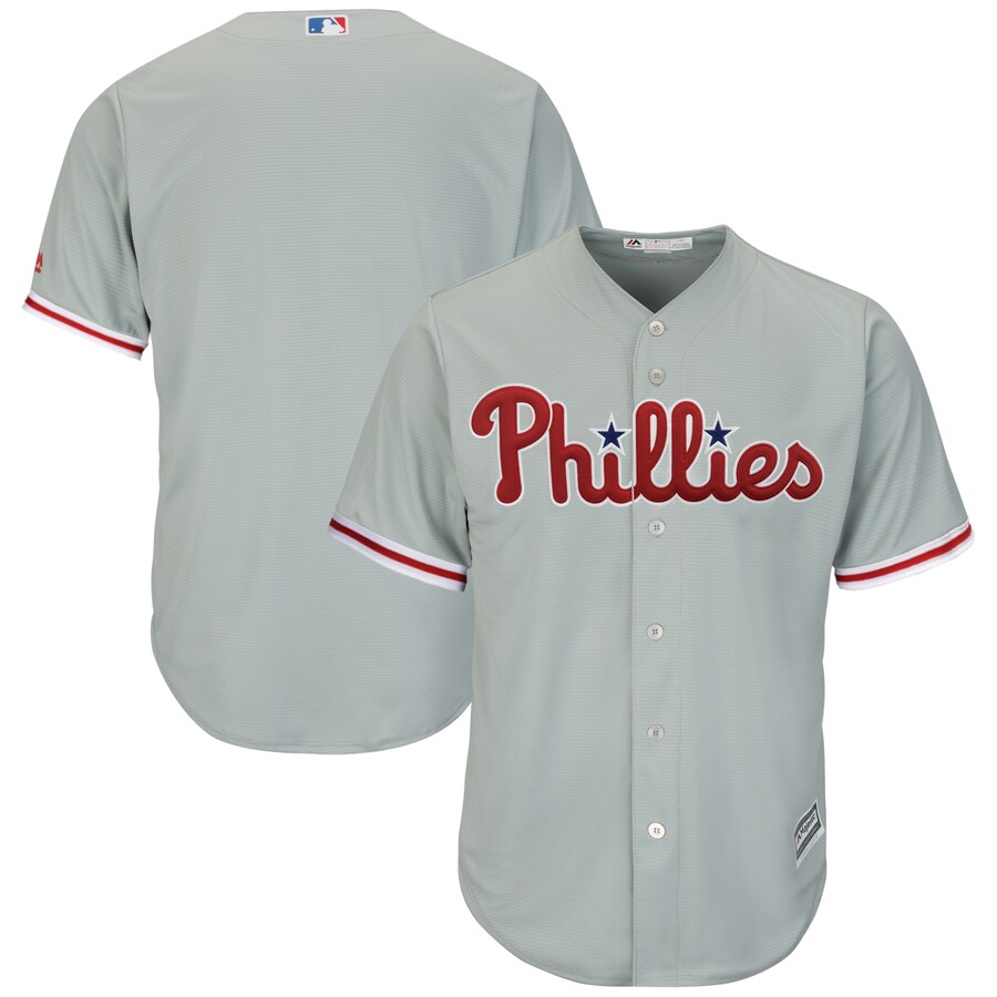 Philadelphia Phillies Majestic Alternate Official Cool Base Team Jersey – Gray