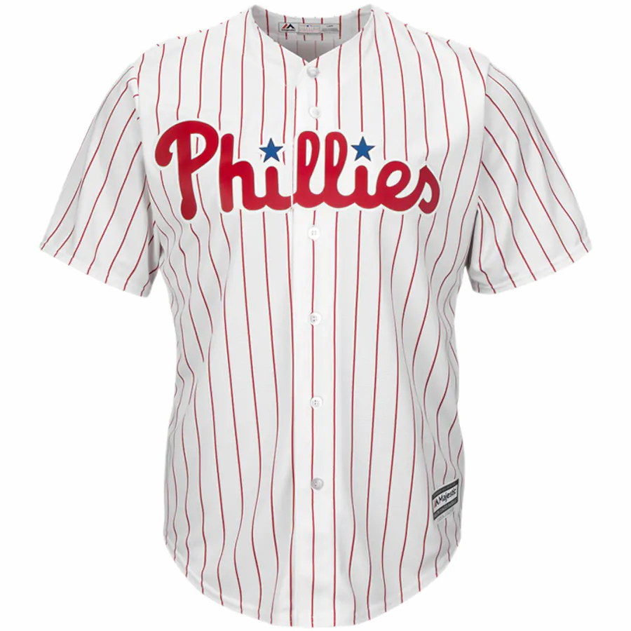 Alternative view of Philadelphia Phillies Majestic Big And Tall Cool Base Team Jersey - White
