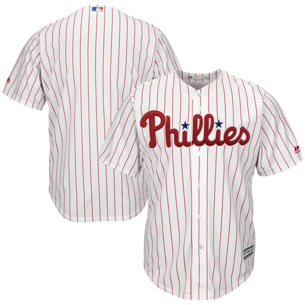 Philadelphia Phillies Majestic Home Official Cool Base Team Jersey - White/scarlet