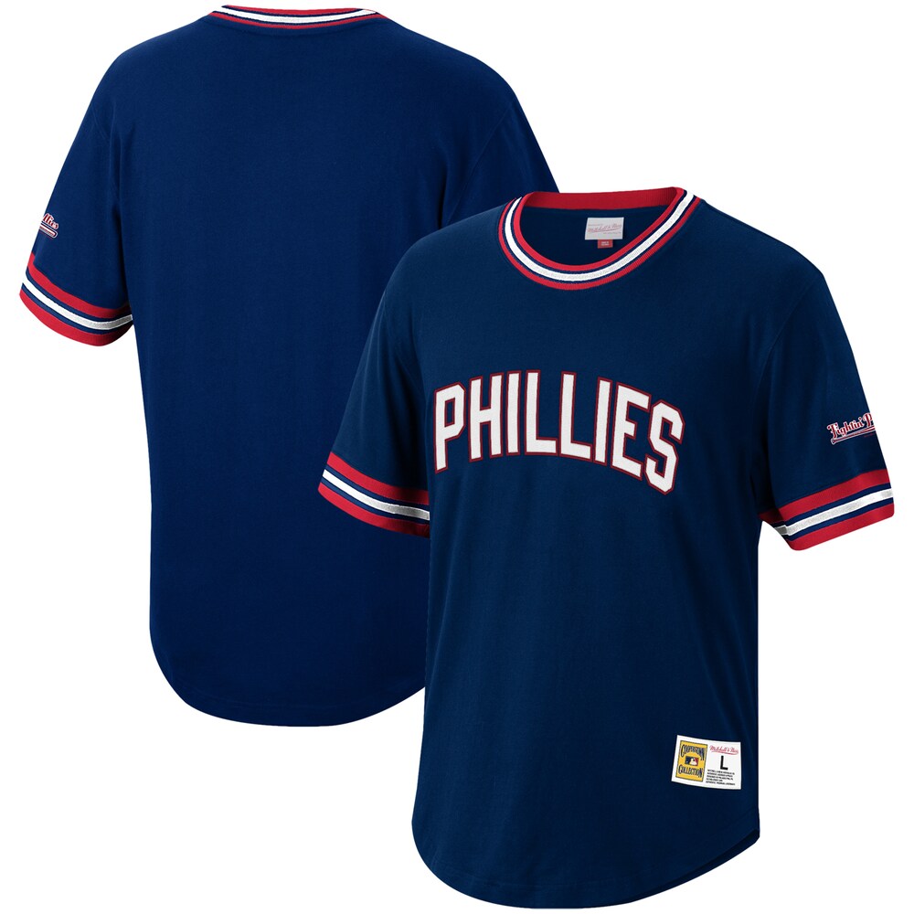 Philadelphia Phillies Mitchell & Ness Cooperstown Collection Wild Pitch Jersey T-shirt - Navy