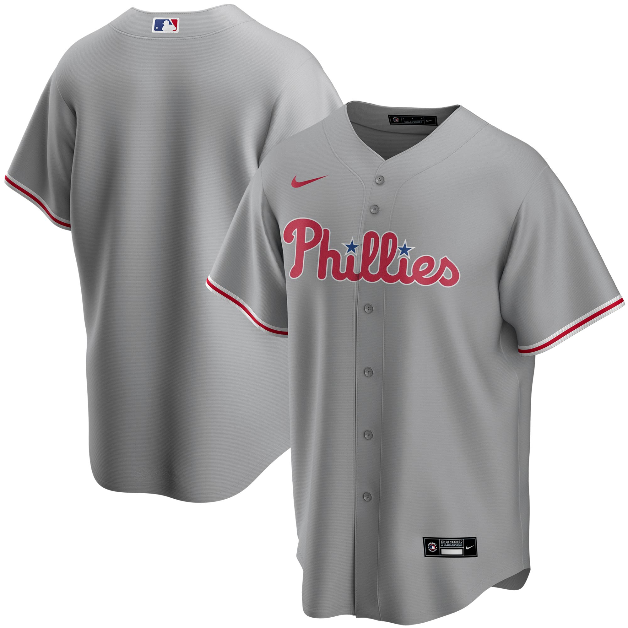 Philadelphia Phillies Road Replica Team Jersey - Gray