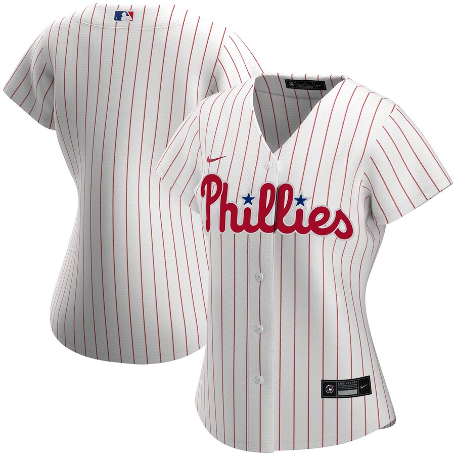 Philadelphia Phillies Women's Home 2020 Replica Team Jersey ÃƒÂ¢Ã¢â€šÂ¬Ã¢â‚¬Å“ White