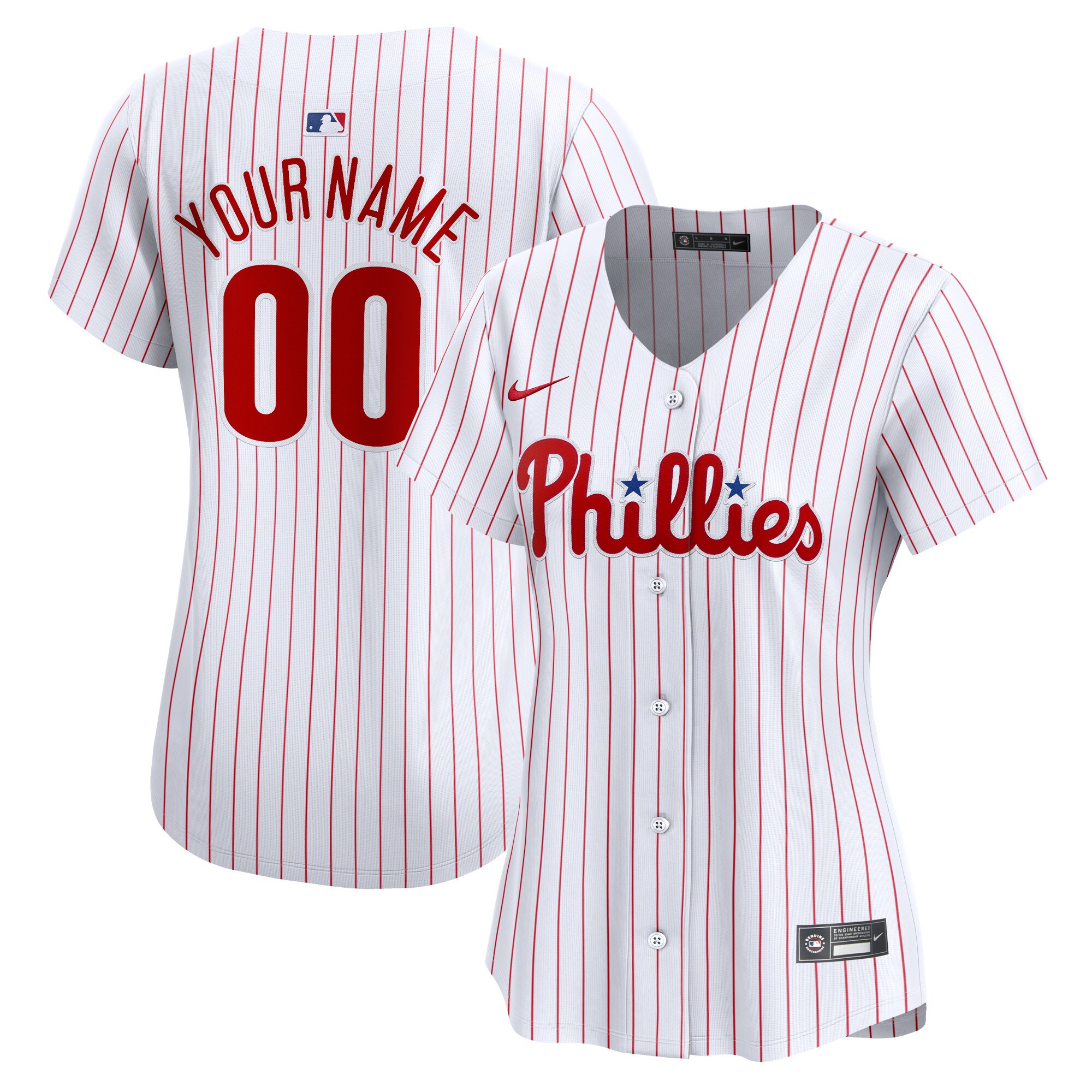Philadelphia Phillies Women's Home Limited Custom Jersey - White
