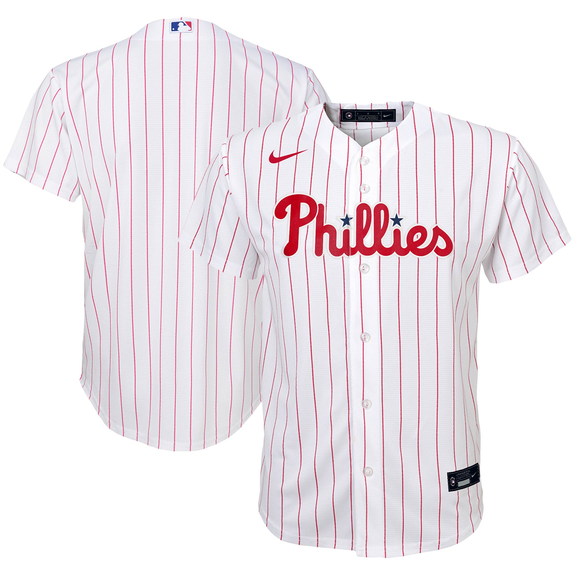 Philadelphia Phillies Youth Home Replica Team Jersey - White
