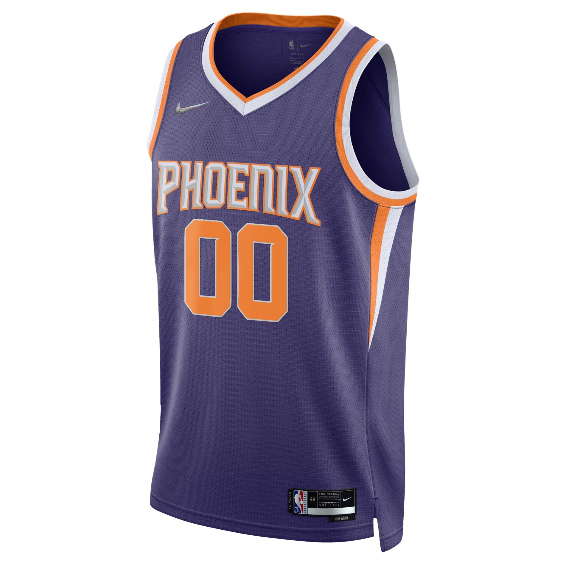 Alternative view of Phoenix Suns 2021/22 Diamond Swingman Custom Jersey - Icon Edition - Purple
