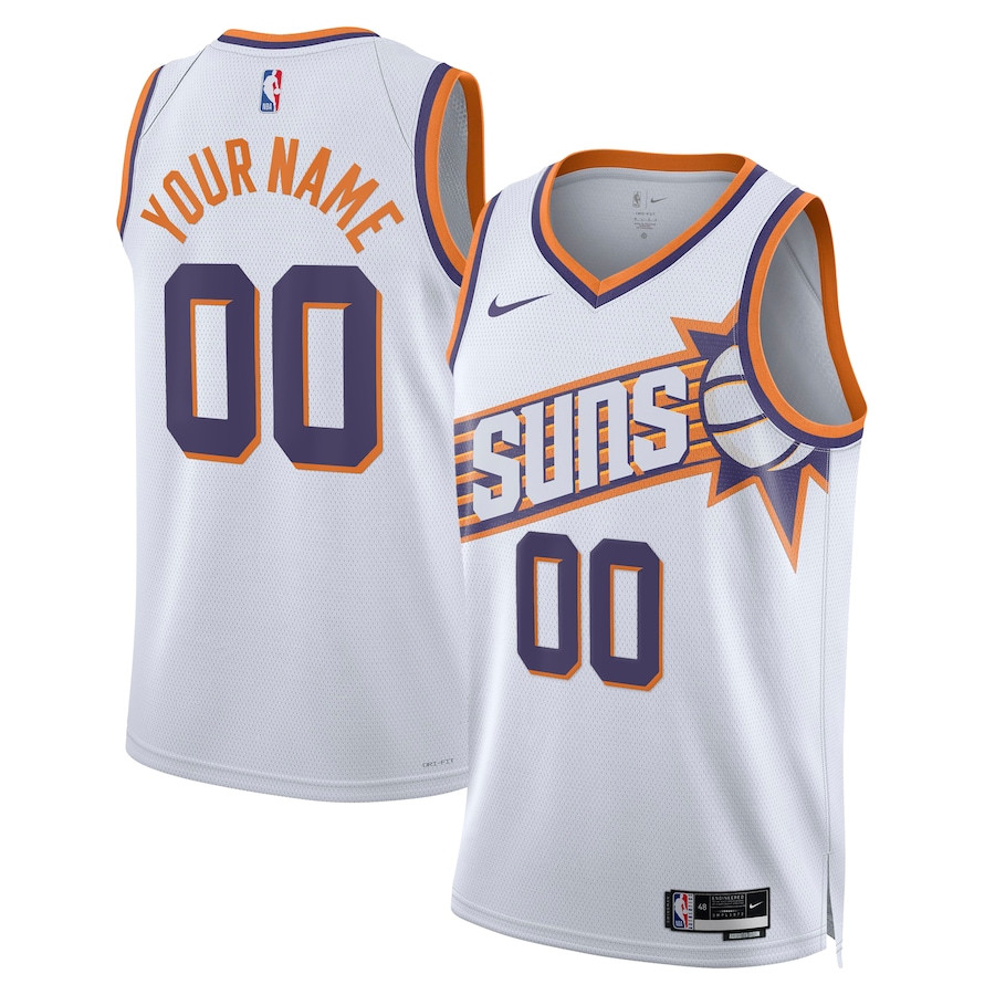 Phoenix Suns 2023/24 Association Swingman Custom Jersey - White - JS448 