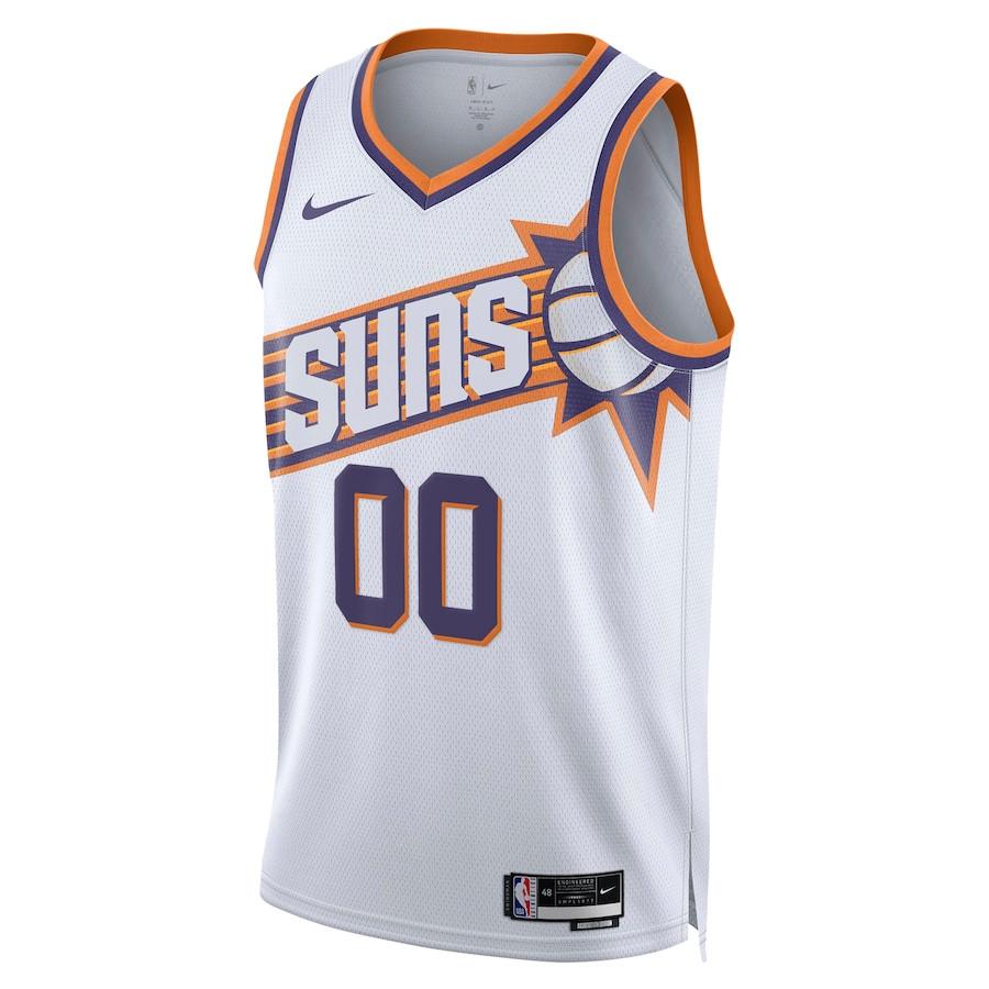Alternative view of Phoenix Suns 2023/24 Association Swingman Custom Jersey - White - JS448 