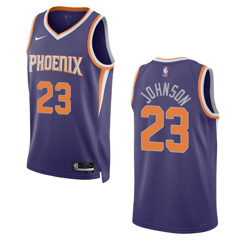 Phoenix Suns Cameron Johnson 2022-23 Icon Edition Purple Swingman Jersey