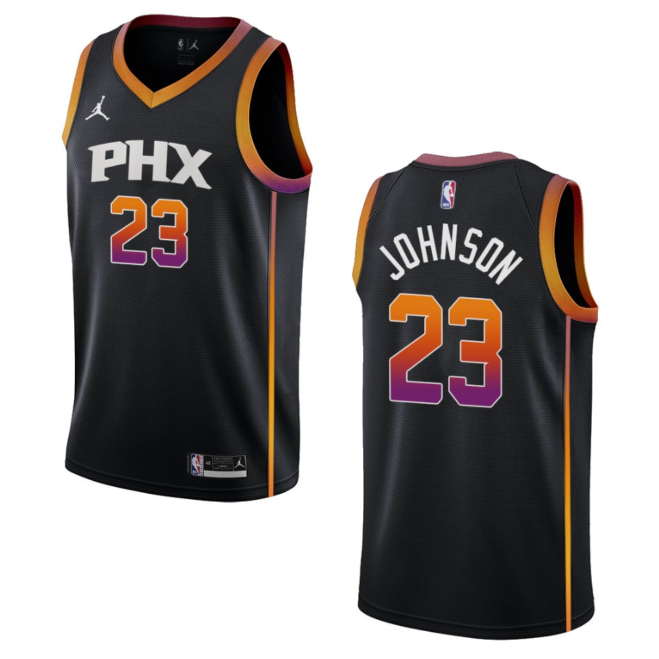 Phoenix Suns Cameron Johnson 2022-23 Statement Edition Black Swingman Jersey