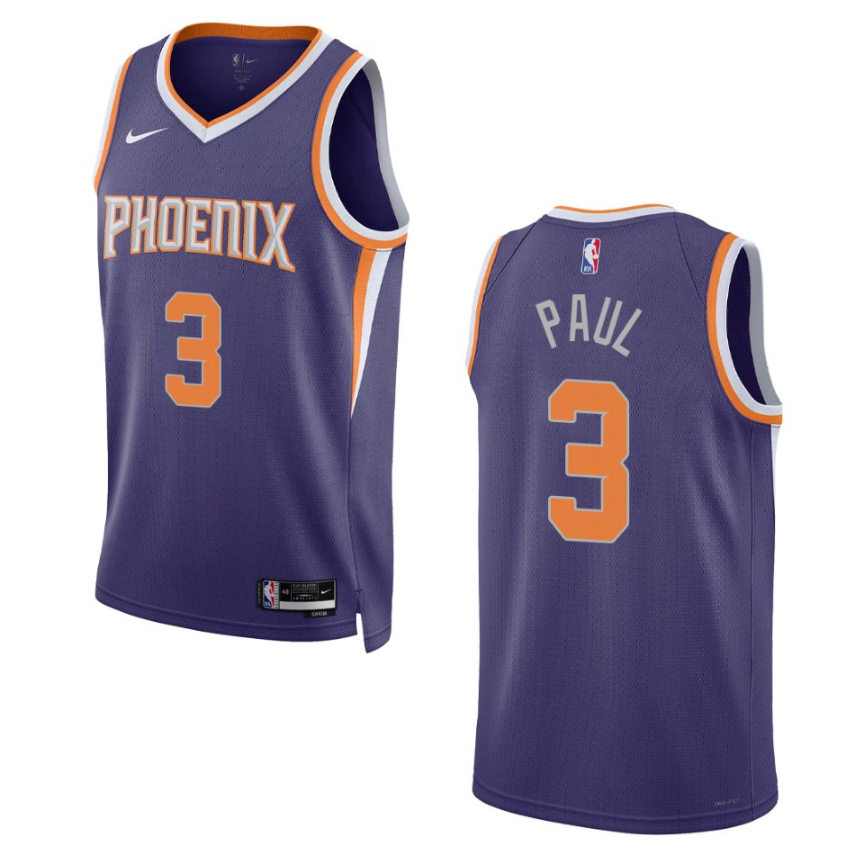 Phoenix Suns Chris Paul 2022-23 Icon Edition Purple Swingman Jersey