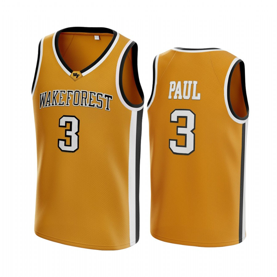 Phoenix Suns Chris Paul 3 Gold College Basketball Jersey - JS830 