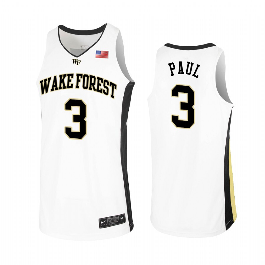 Phoenix Suns Chris Paul 3 White College Basketball Jersey - JS823 