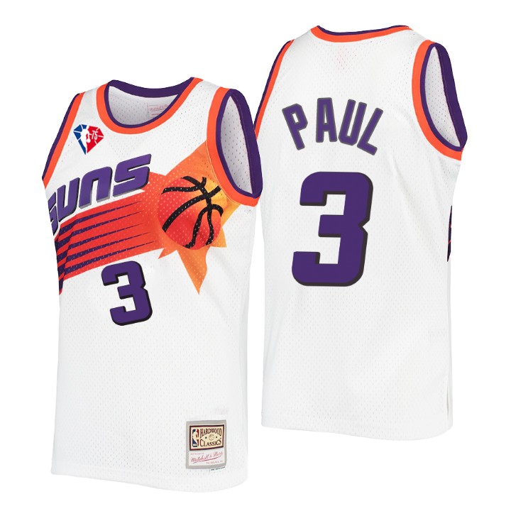 Phoenix Suns Chris Paul 75th Anniversary Logo Throwback Jersey