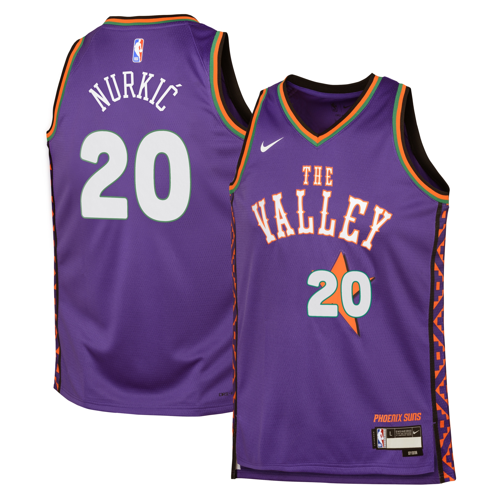 Phoenix Suns City Edition Swingman Jersey 2024 - Purple - Jusuf Nurkić - Youth - JS883 