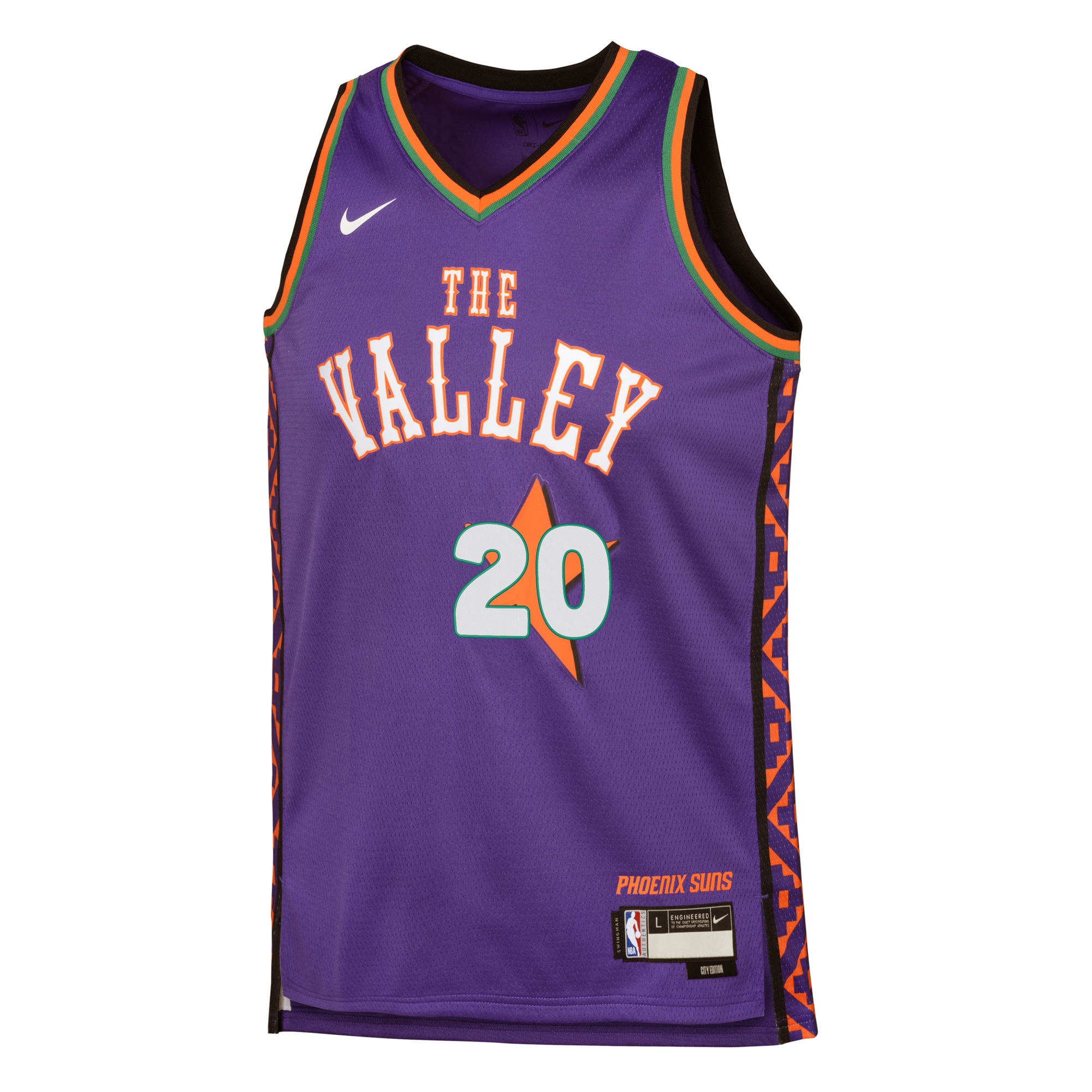 Alternative view of Phoenix Suns City Edition Swingman Jersey 2024 - Purple - Jusuf Nurkić - Youth - JS883 