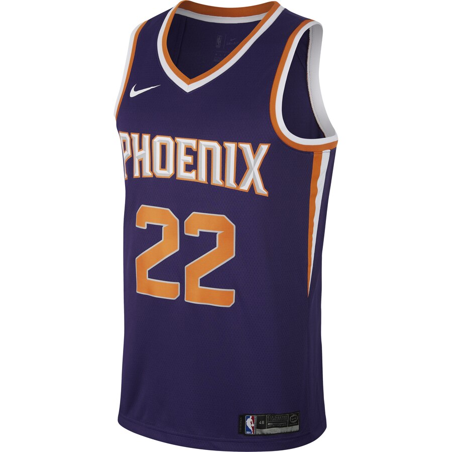 Alternative view of Phoenix Suns Deandre Ayton Men's Swingman Jersey - Purple