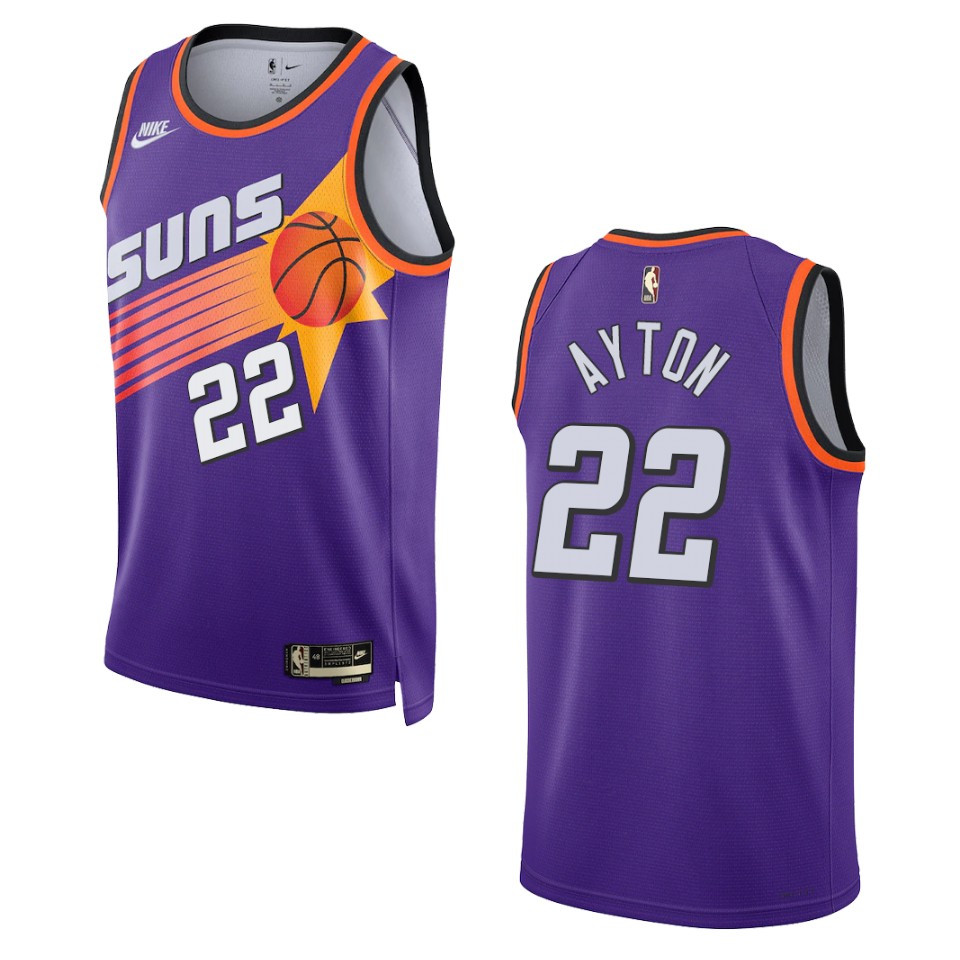 Phoenix Suns Deandre Ayton Purple Swingman 2022-23 Classic Edition Jersey