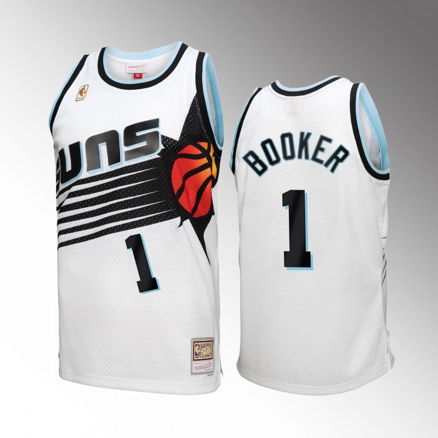 Phoenix Suns Devin Booker 1 White Reload 3.0 Men Jersey Mitchell Ness - JS203 
