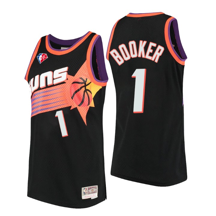 Phoenix Suns Devin Booker 75th Anniversary Logo Throwback Jersey