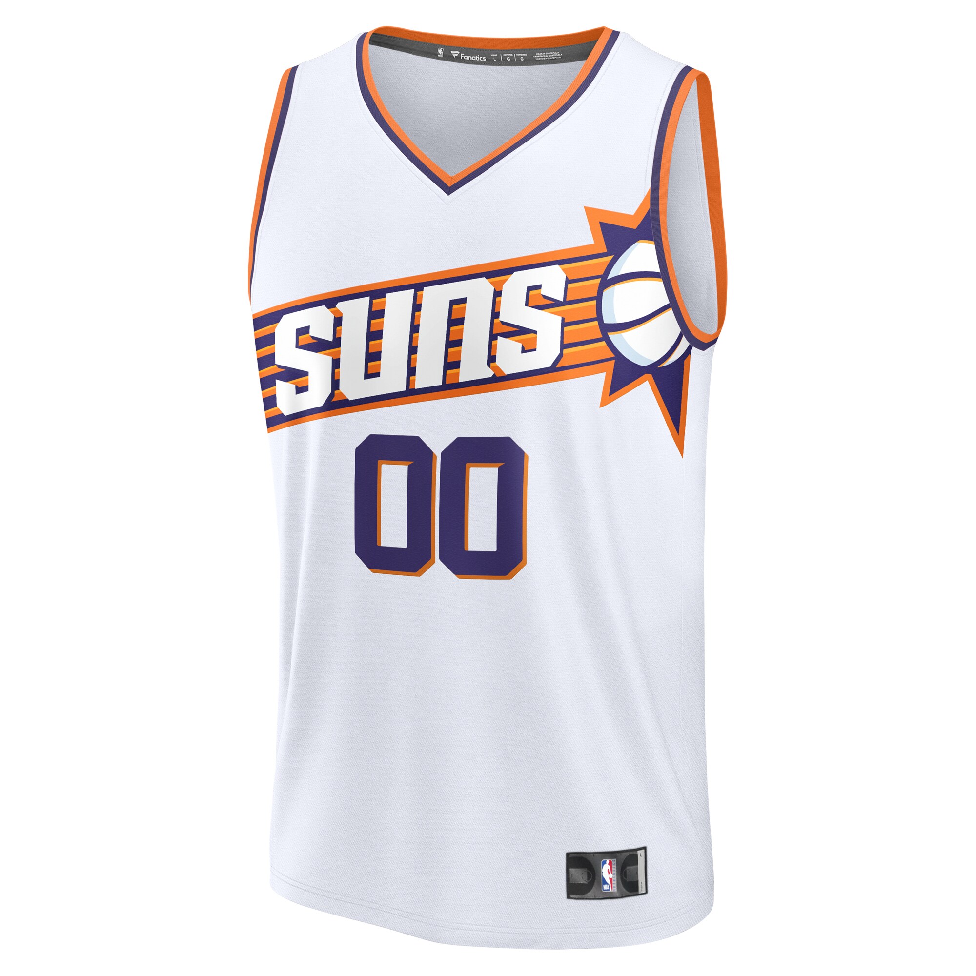 Alternative view of Phoenix Suns Fanatics Custom Fast Break Jersey - White - Association Edition