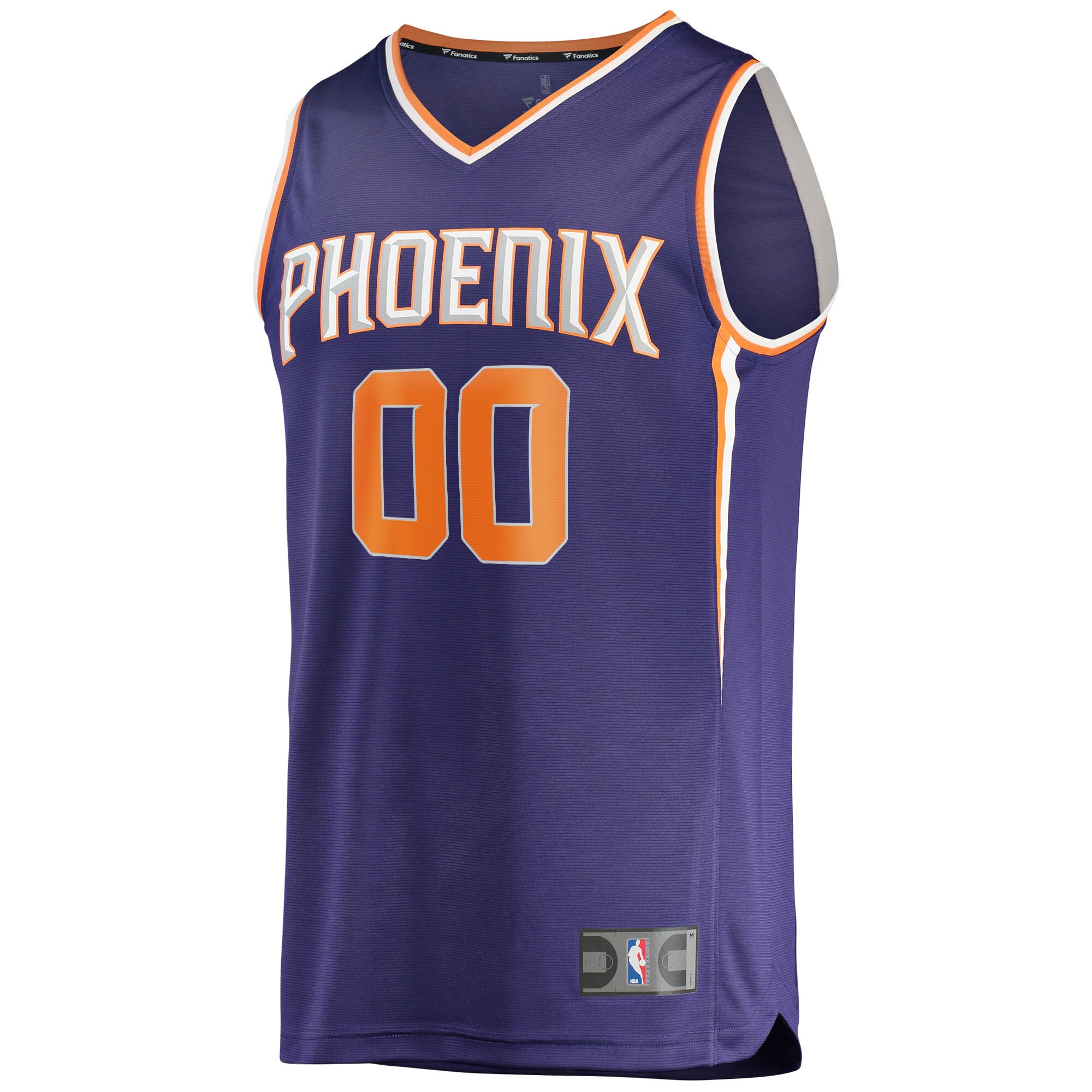 Alternative view of Phoenix Suns Fanatics Fast Break Custom Replica Jersey Purple - Icon Edition