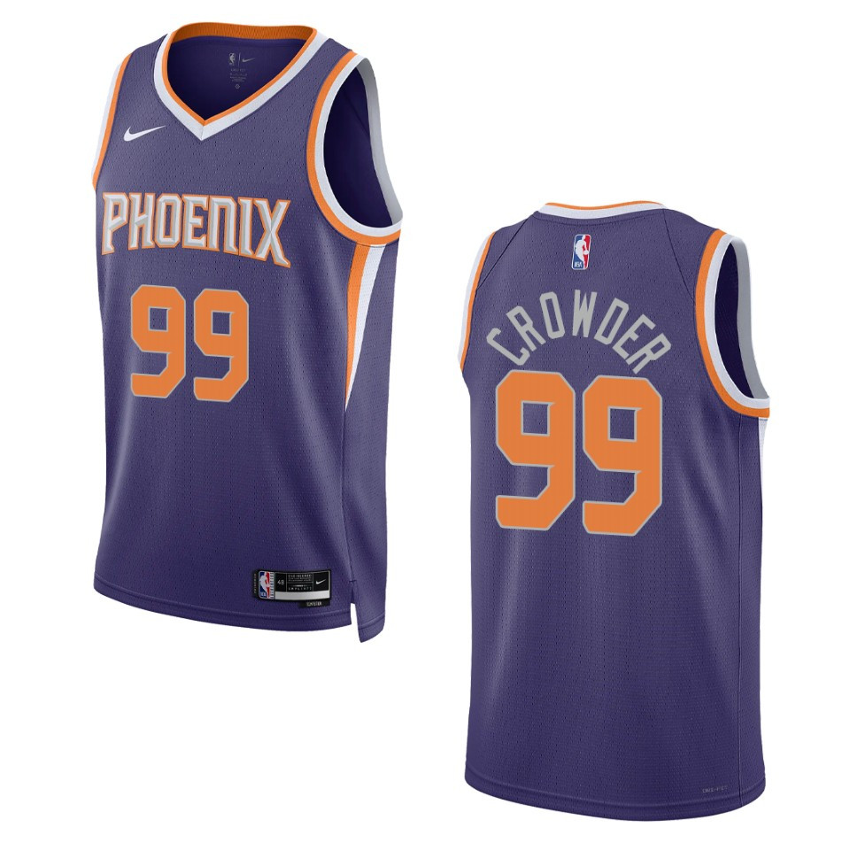 Phoenix Suns Jae Crowder 2022-23 Icon Edition Purple Swingman Jersey