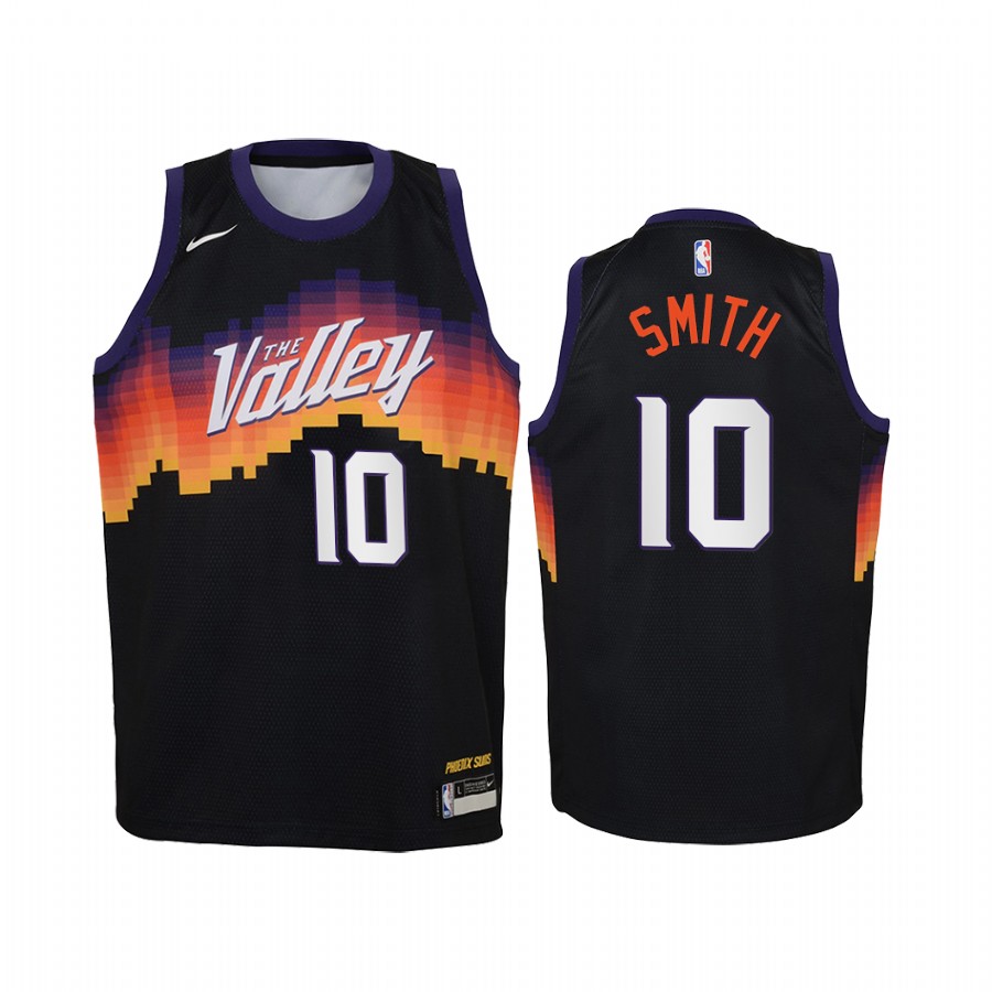 Phoenix Suns Jalen Smith 2020-21 City Black Youth Jersey - 2020 Nba Draft