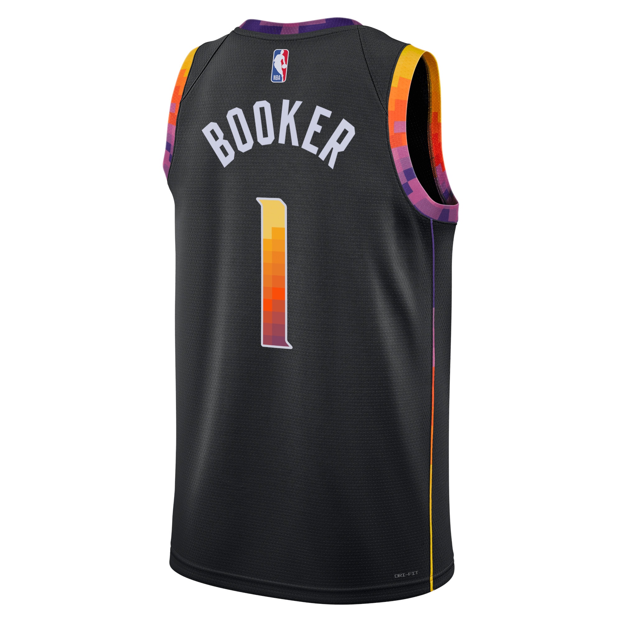 Alternative view of Phoenix Suns Jordan Statement Edition Swingman Jersey - Black - Devin Booker - Unisex - JS161 