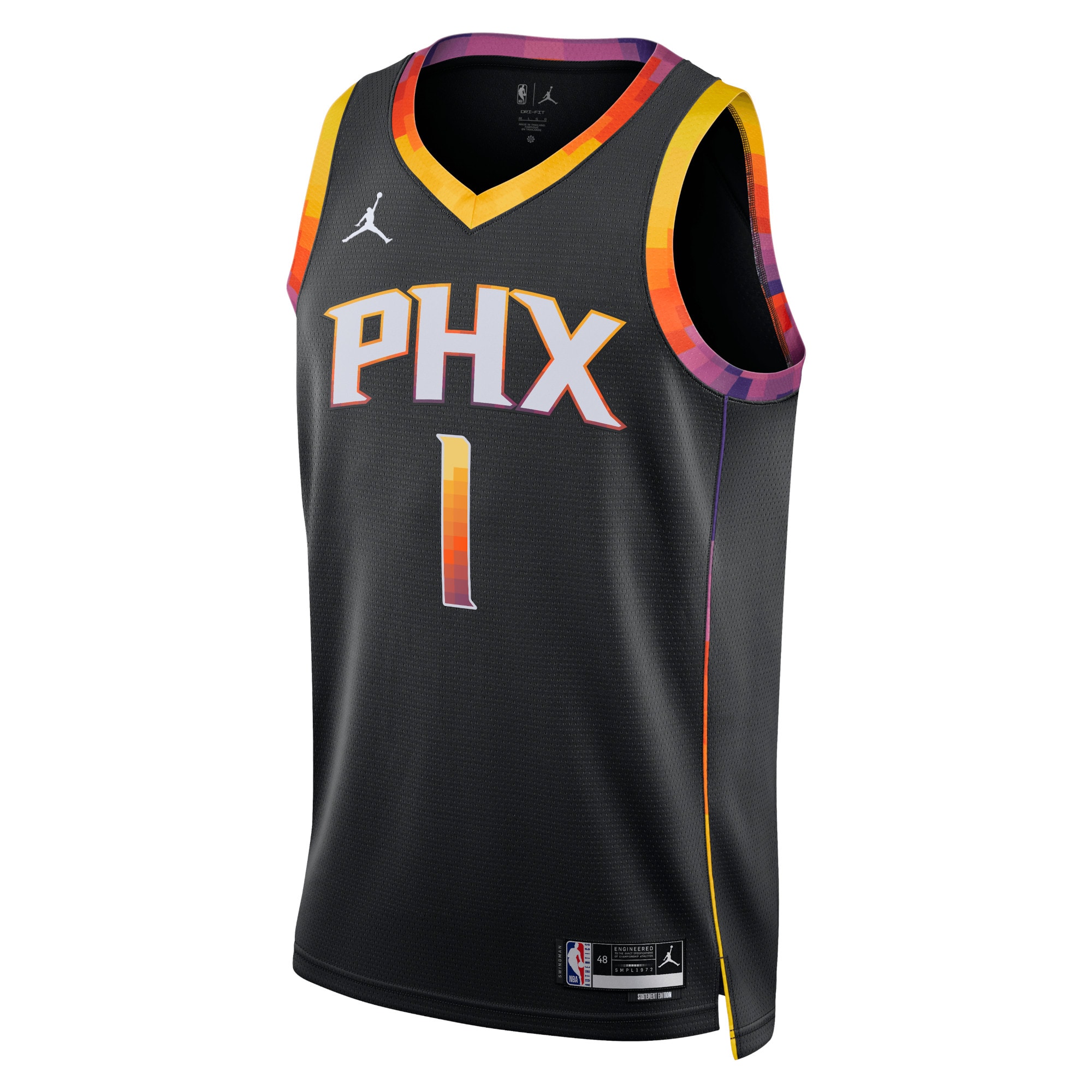 Phoenix Suns Jordan Statement Edition Swingman Jersey - Black - Devin Booker - Unisex - JS161 