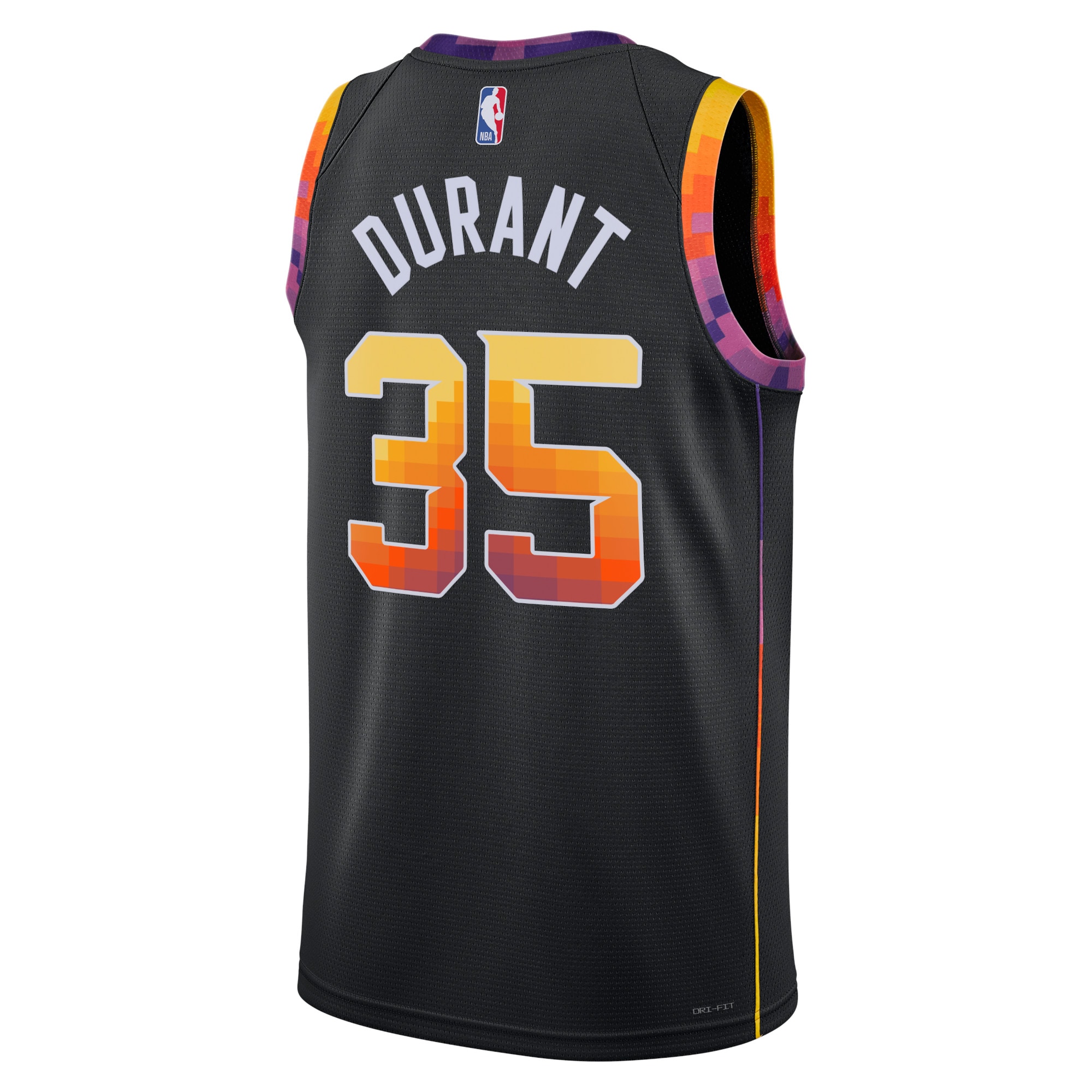 Alternative view of Phoenix Suns Jordan Statement Edition Swingman Jersey - Black - Kevin Durant - Unisex - JS465 