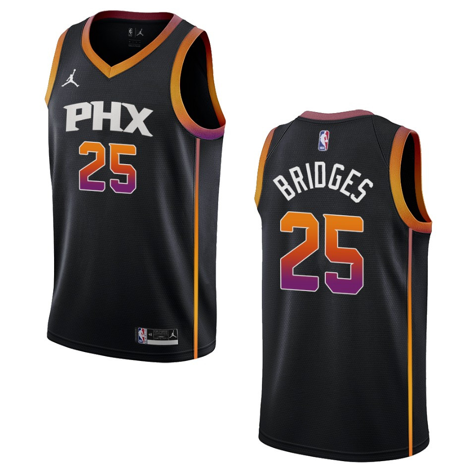 Phoenix Suns Mikal Bridges 2022-23 Statement Edition Black Swingman Jersey