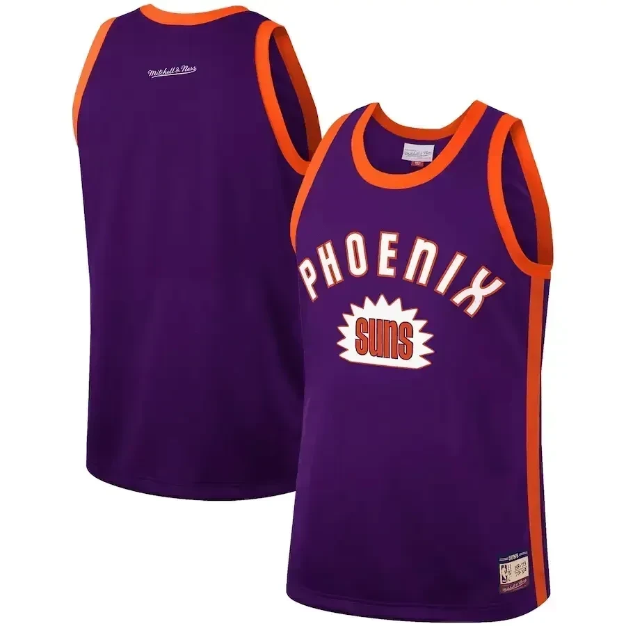 Phoenix Suns Mitchell & Ness Hardwood Classics Team Heritage Fashion Jersey - Purple - JS976 
