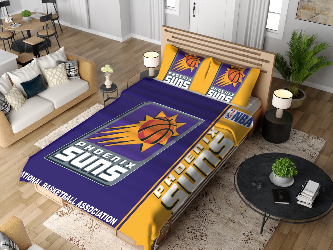 Alternative view of Phoenix Suns NBA Basketball Bedding Set - Custom Bedding Set