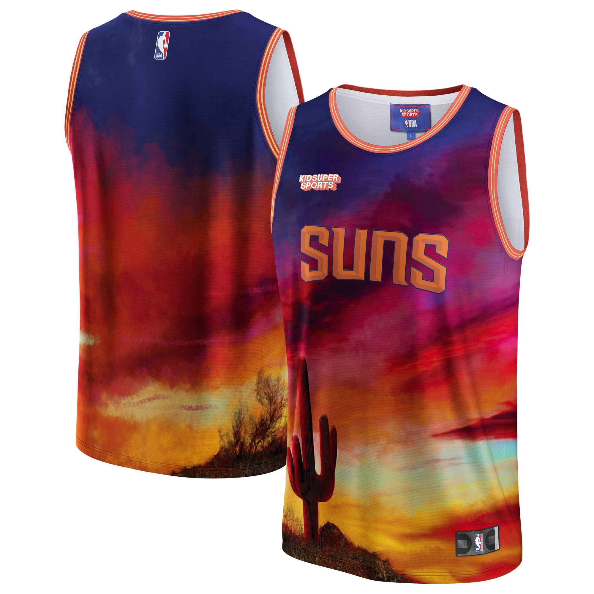 Alternative view of Phoenix Suns Nba & Kidsuper Studios By Fanatics Unisex Hometown Jersey - Red