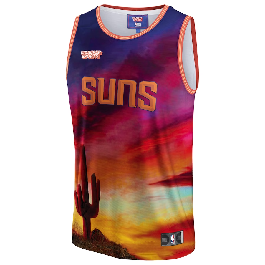 Alternative view of Phoenix Suns NBA & KidSuper Studios Unisex Hometown Jersey - Red - JS661 