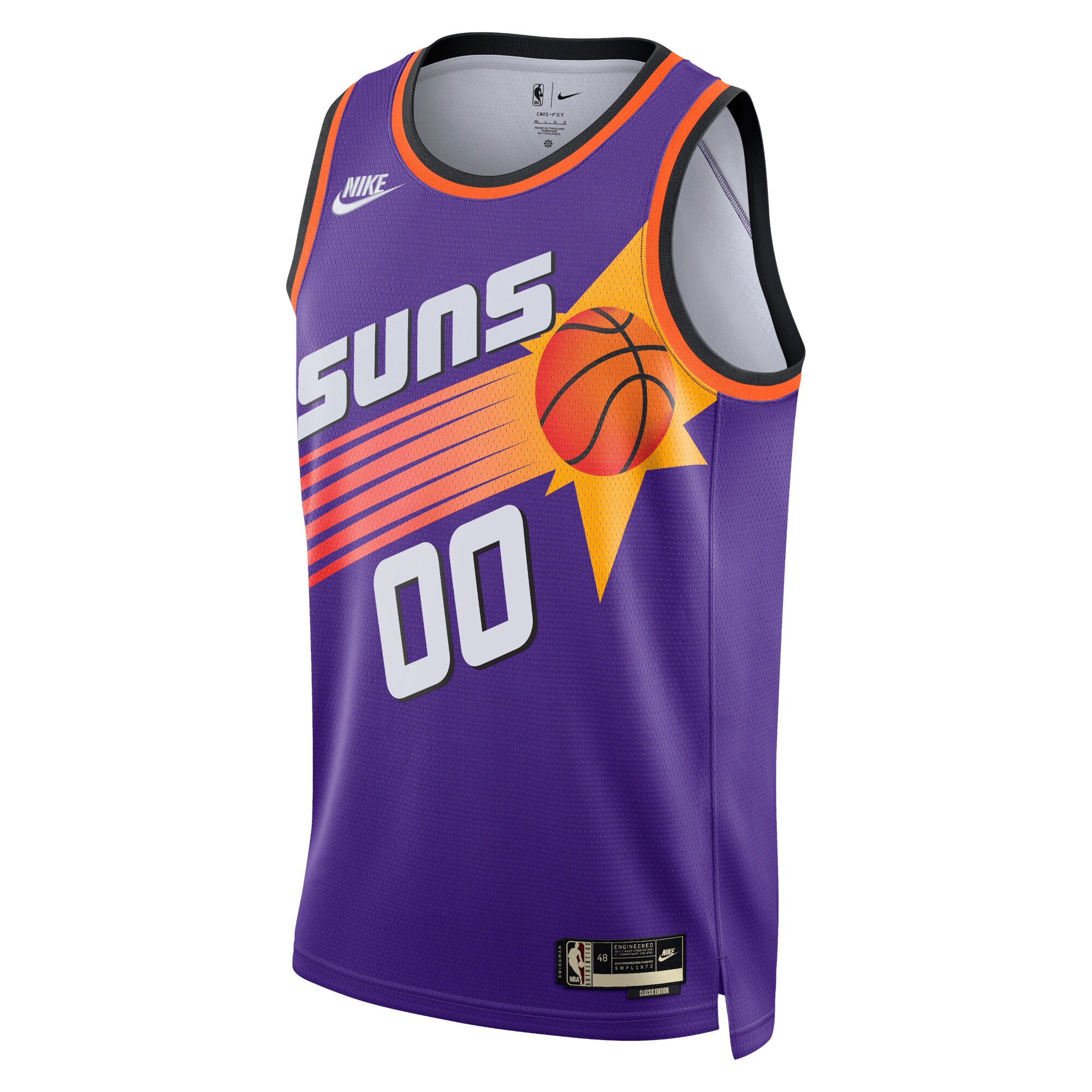 Alternative view of Phoenix Suns Unisex 2022/23 Custom Swingman Jersey - Classic Edition - Purple