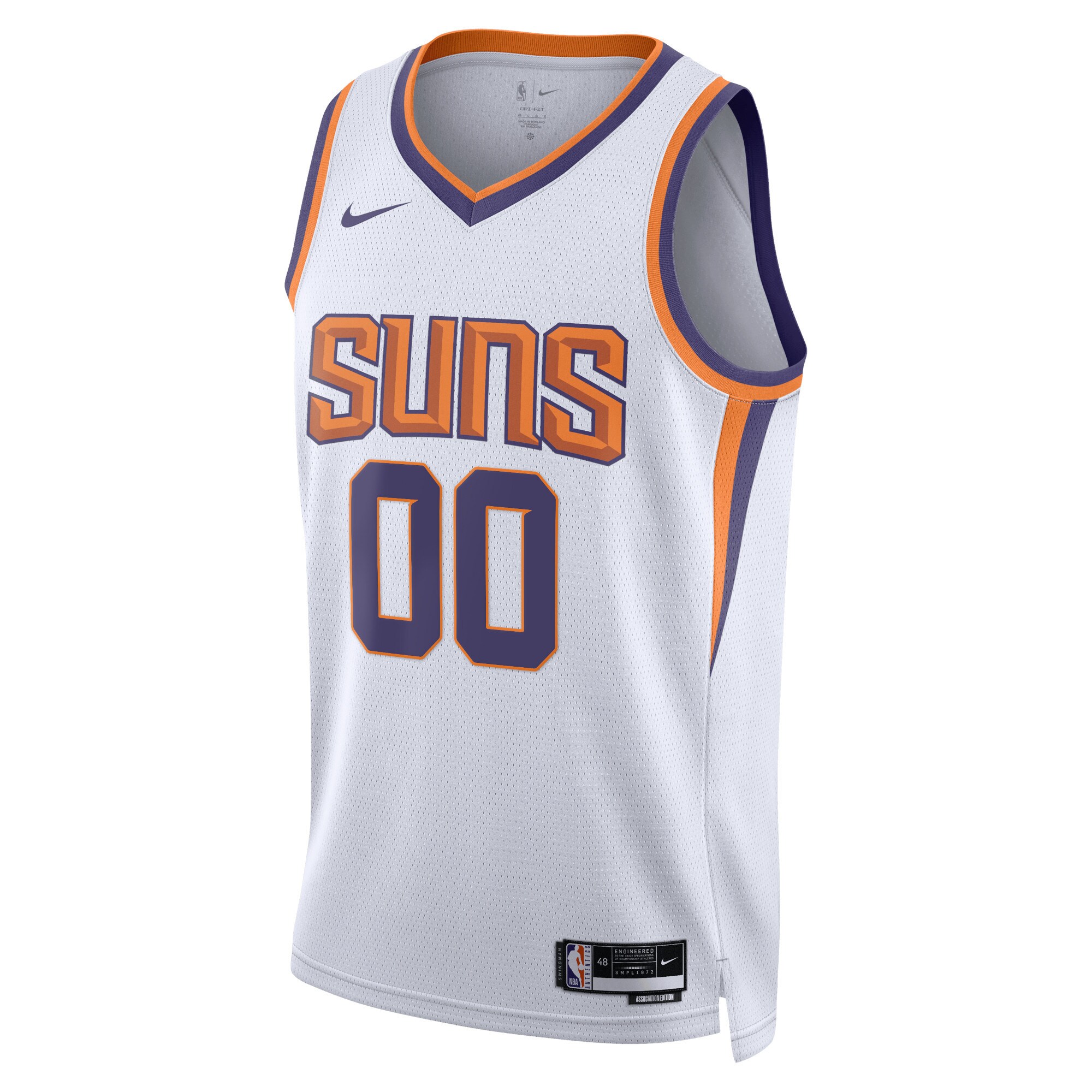 Alternative view of Phoenix Suns Unisex 2022/23 Swingman Custom Jersey White - Association Edition