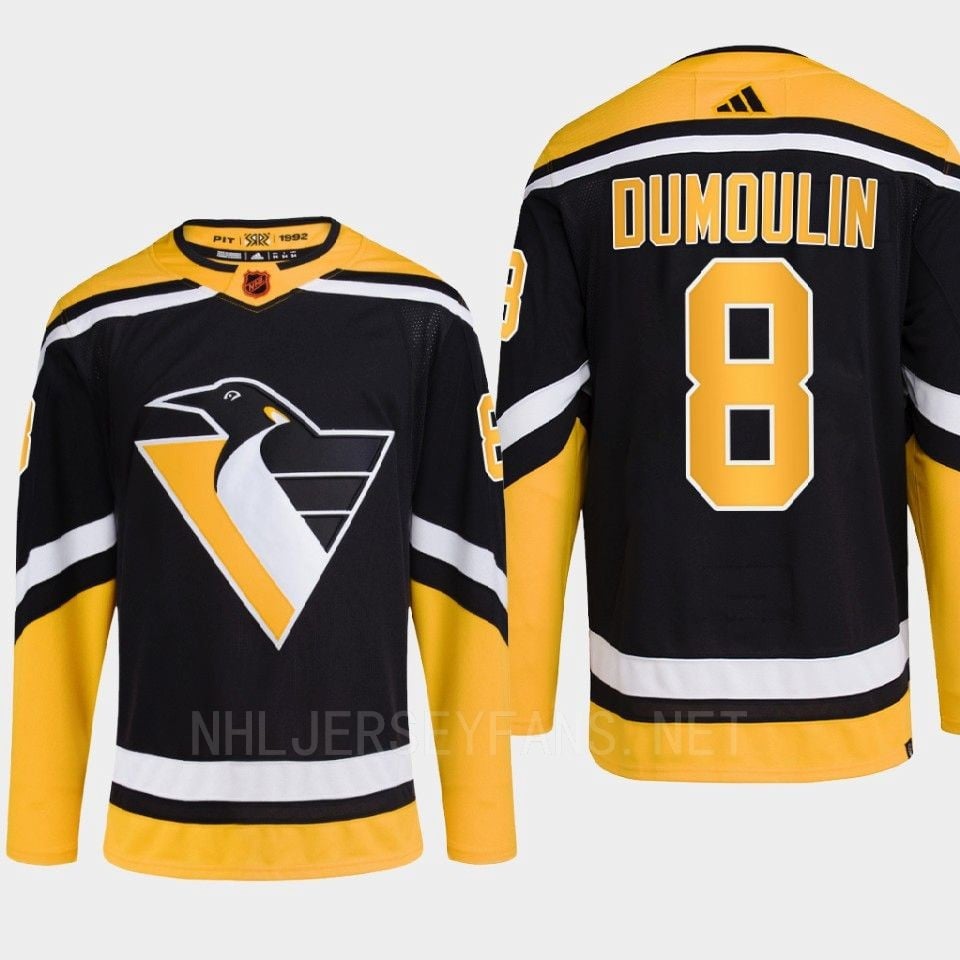 Pittsburgh Penguins 2022 Reverse Retro 2.0 Brian Dumoulin 38 Black Primegreen Jersey Men's - JS566 