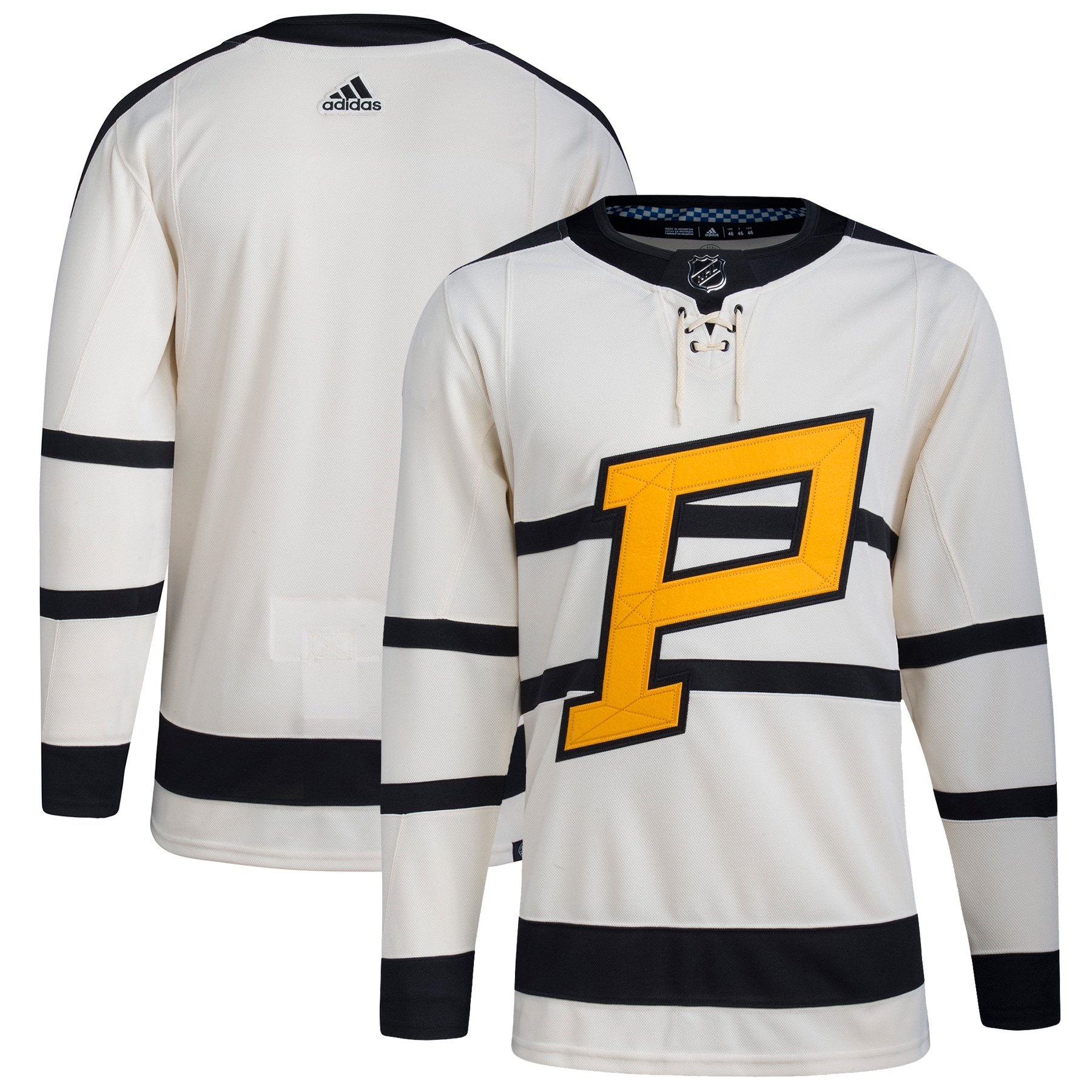 Pittsburgh Penguins Adidas 2023 Winter Classic Blank Jersey – Cream