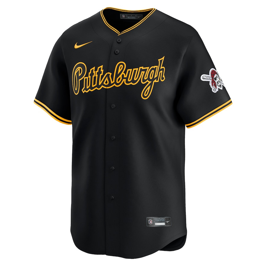 Alternative view of Pittsburgh Pirates Alternate Limited Men Jersey - Black 