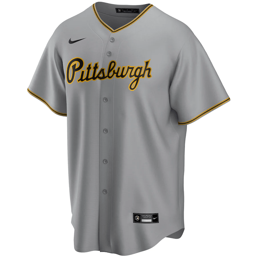 Alternative view of Pittsburgh Pirates Away Men Jersey - Gray 