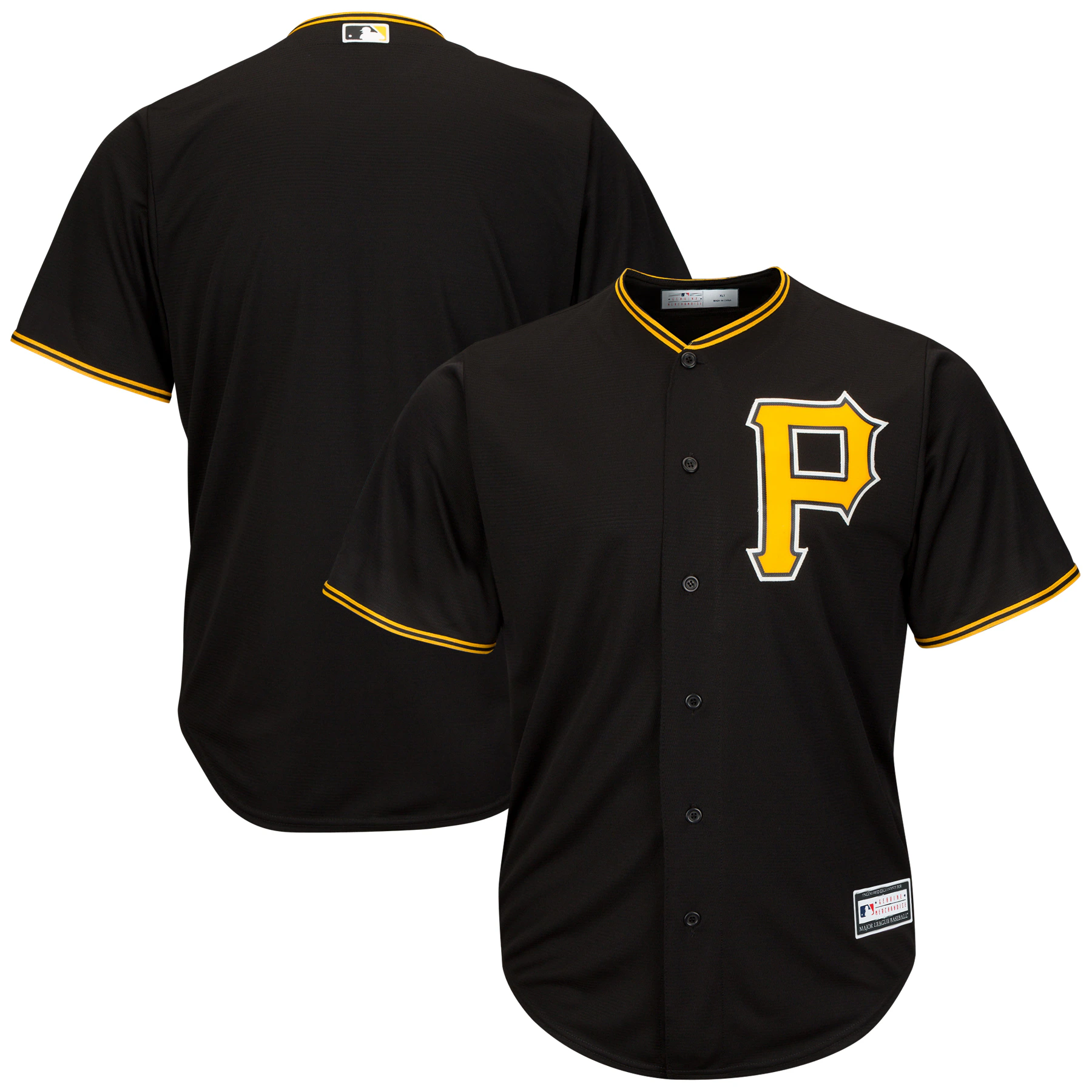 Pittsburgh Pirates Big & Tall Replica Team Jersey – Black