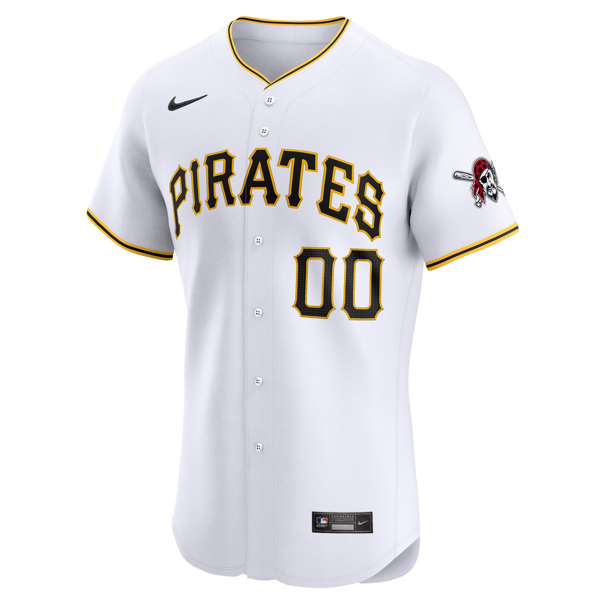 Alternative view of Pittsburgh Pirates Home Elite Pick-a-player Retired Roster Jersey - White