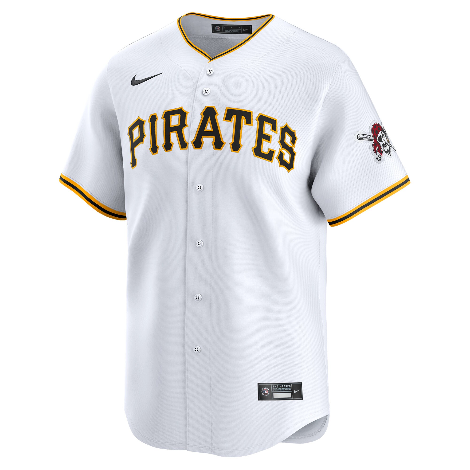 Alternative view of Pittsburgh Pirates Home Limited Jersey - White