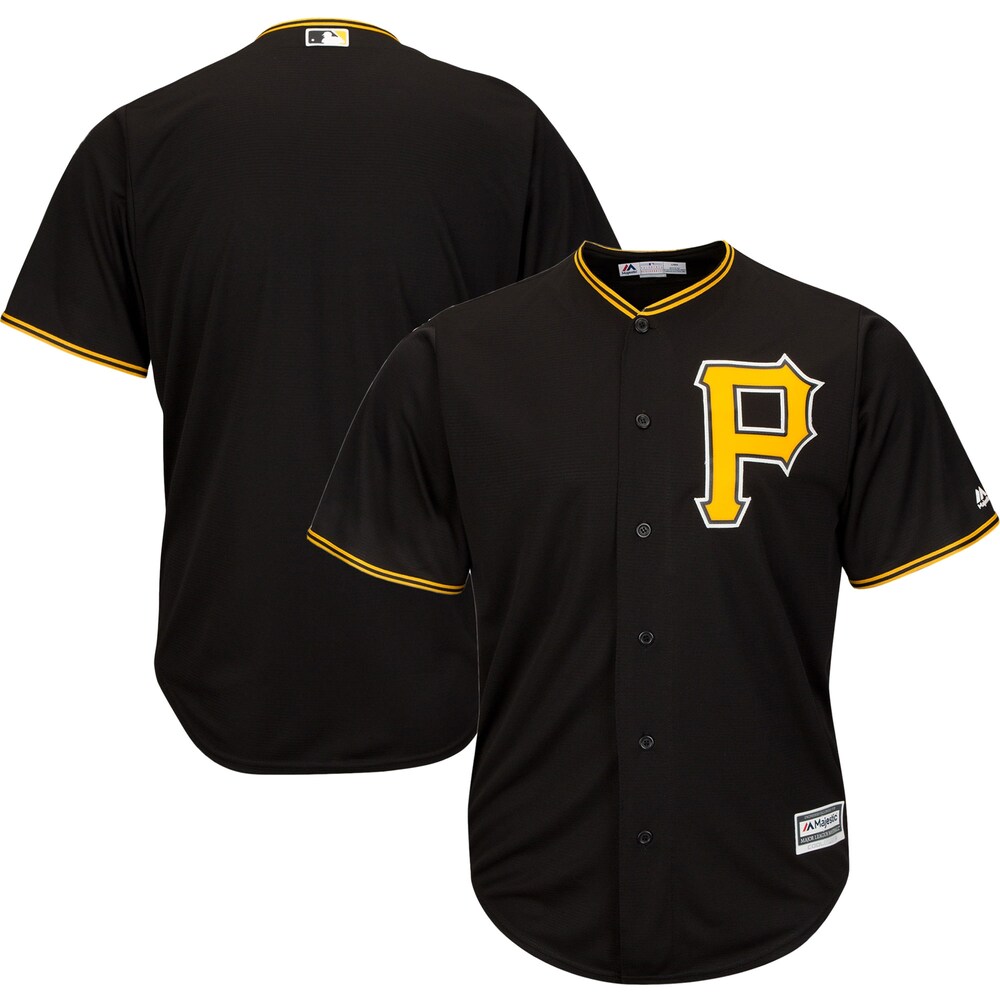 Pittsburgh Pirates Majestic Big & Tall Cool Base Team Jersey - Black