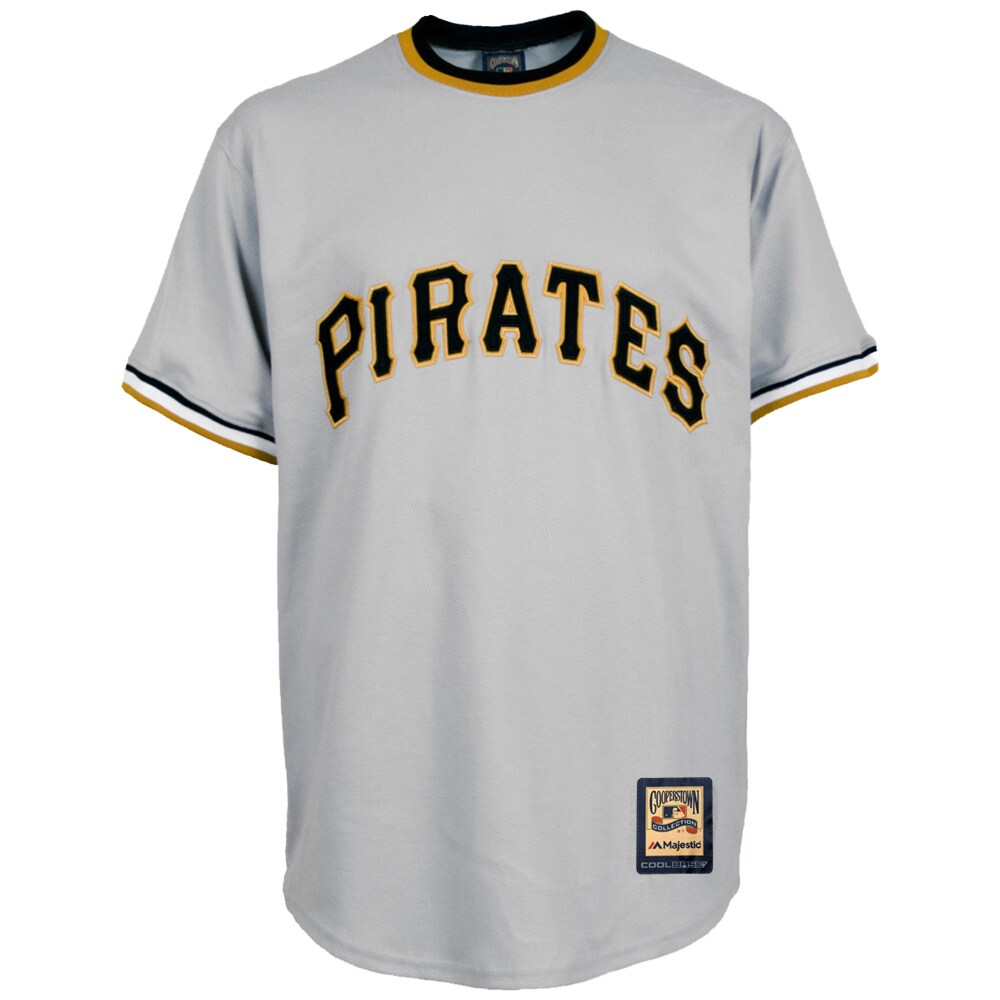 Pittsburgh Pirates Majestic Cooperstown Cool Base Team Jersey - Gray