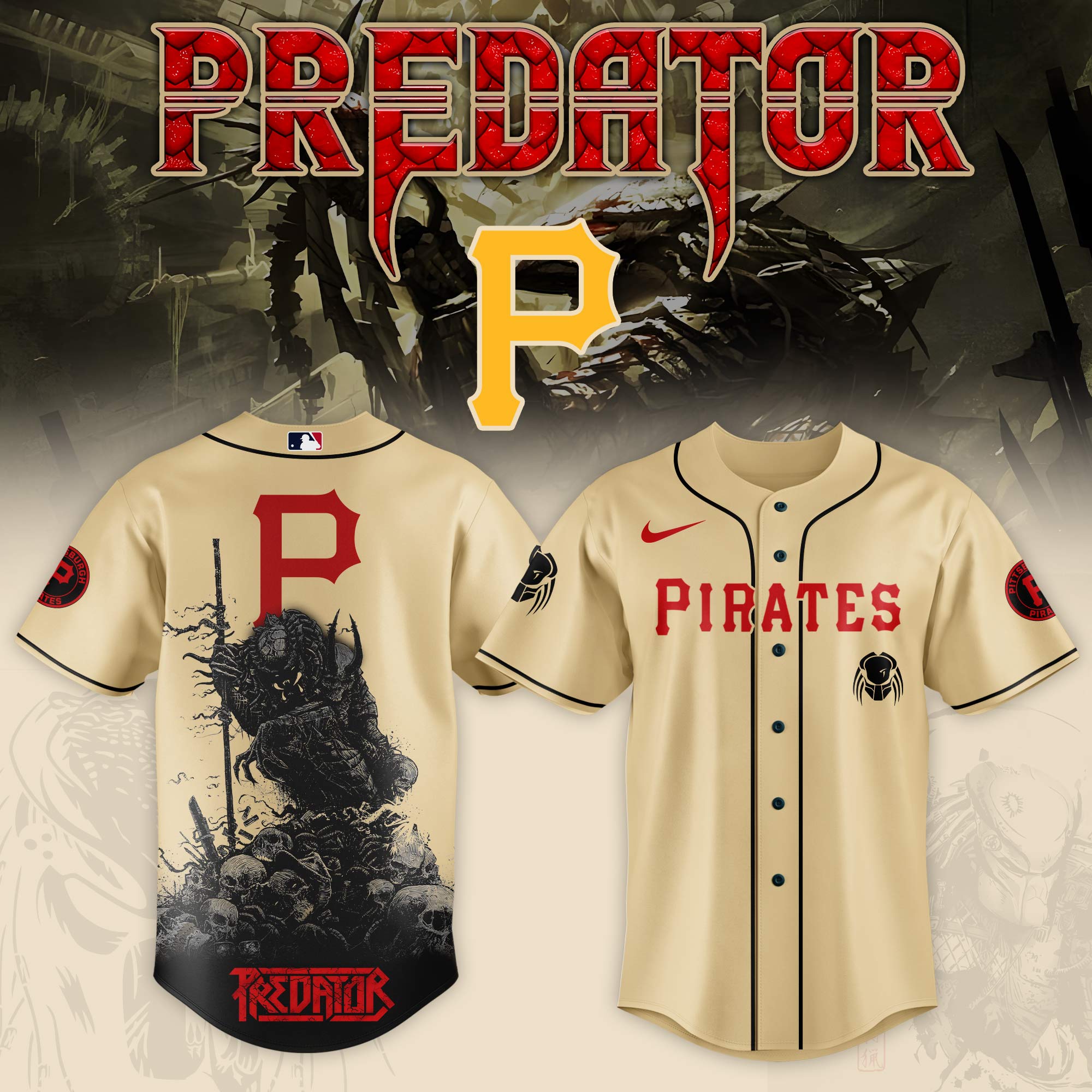 Pittsburgh Pirates Mlb X Predator Custom Baseball Jersey