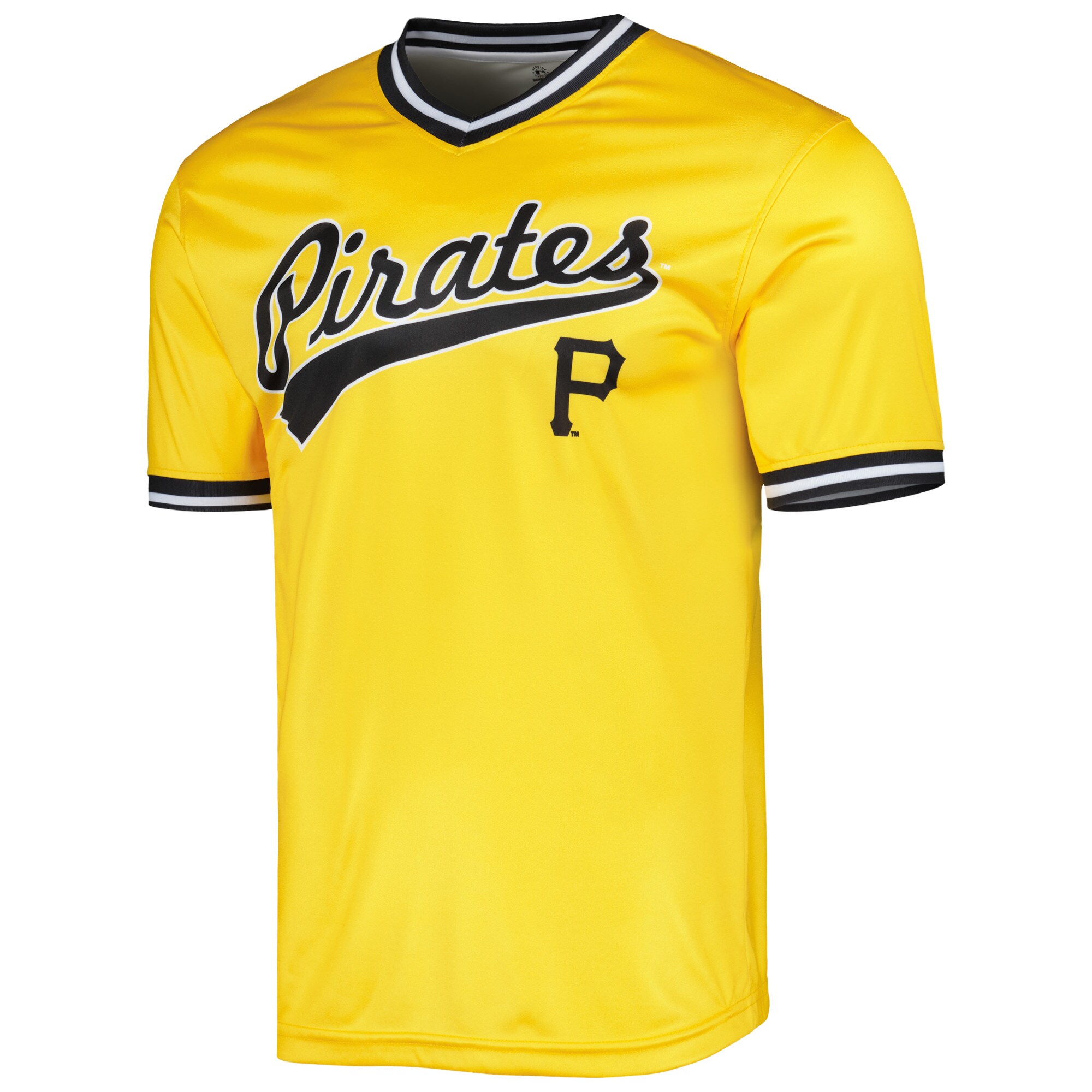 Alternative view of Pittsburgh Pirates Stitches Cooperstown Collection Team Jersey - Gold