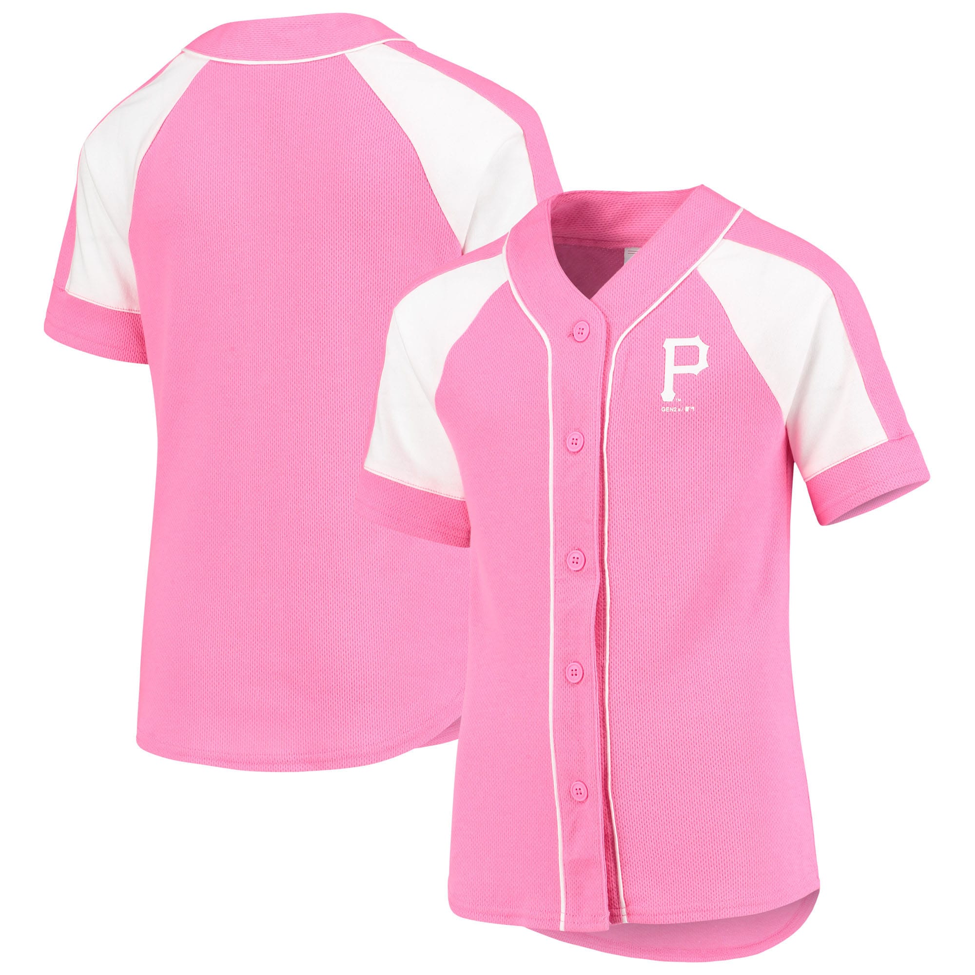 Pittsburgh Pirates Youth Team Spirit Fashion Jersey - Pink