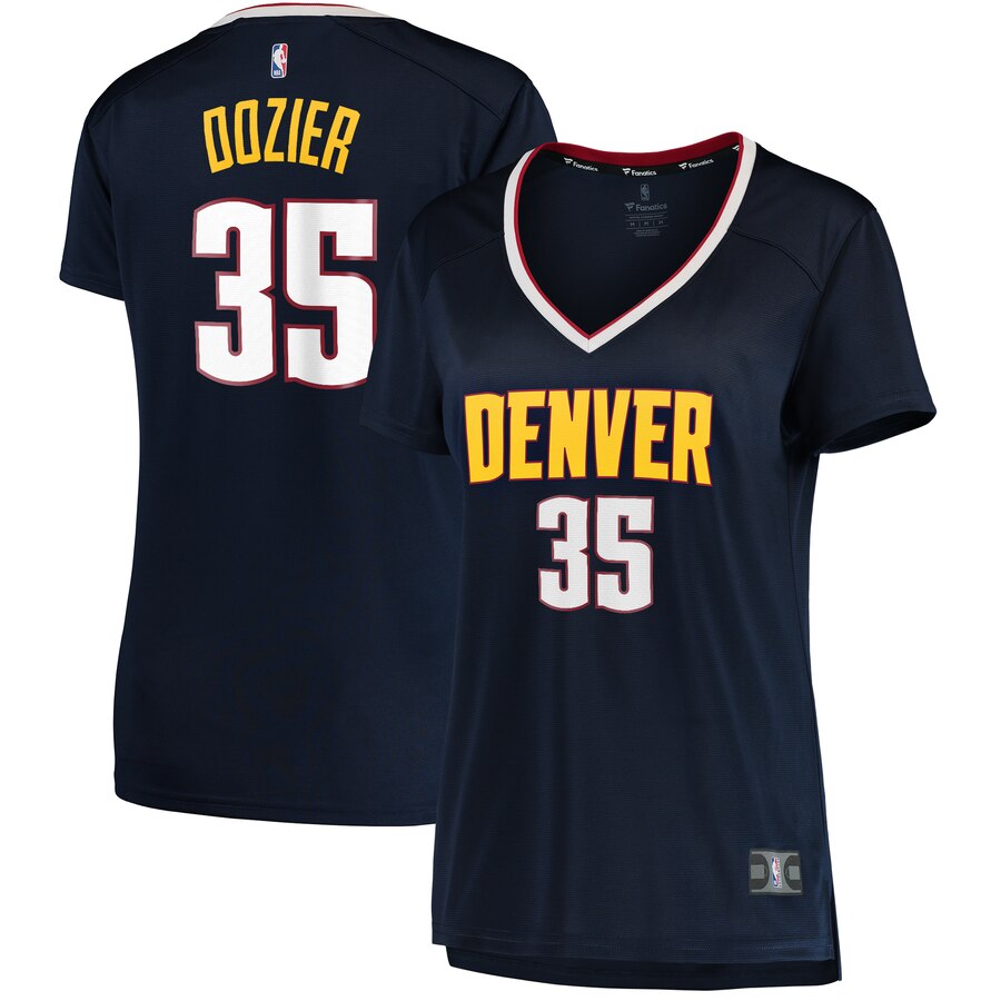 P.j. Dozier Denver Nuggets Fanatics Branded Women's Fast Break Player Jersey - Icon Edition - Navy